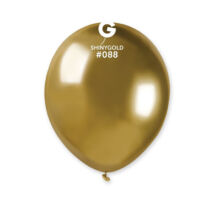 13 cm-es Shiny arany színű gumi léggömb - 100 db / csomag