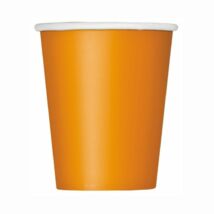 Narancssárga papírpohár - 266 ml, 14 db / csomag