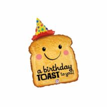 80 cm-es Birthday Toast to you fólia lufi
