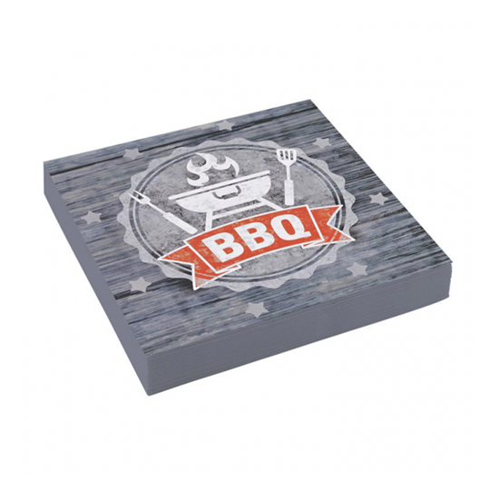 BBQ szalvéta - 33 cm x 33 cm, 20 db / csomag