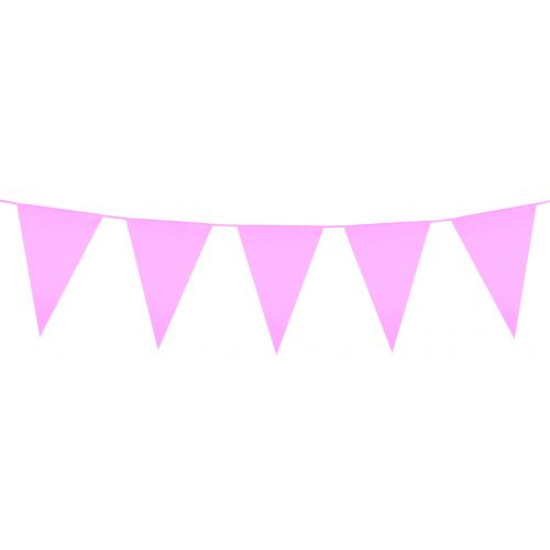 Óriás rózsaszín műanyag zászló - 46 cm x 30 cm x 10 m