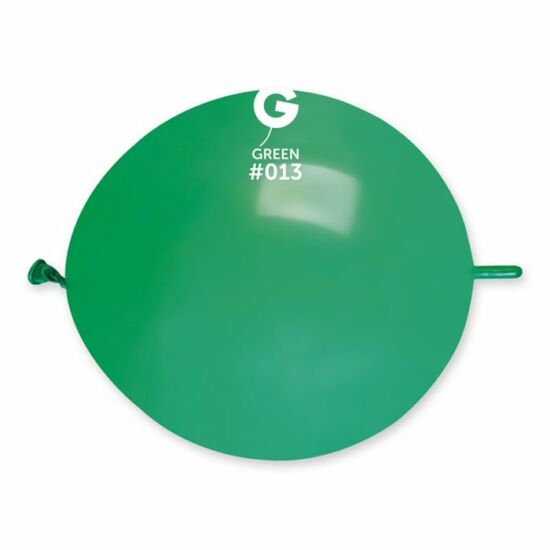 33 cm-es bóbitás sötétzöld gumi léggömb - 100 db / csomag